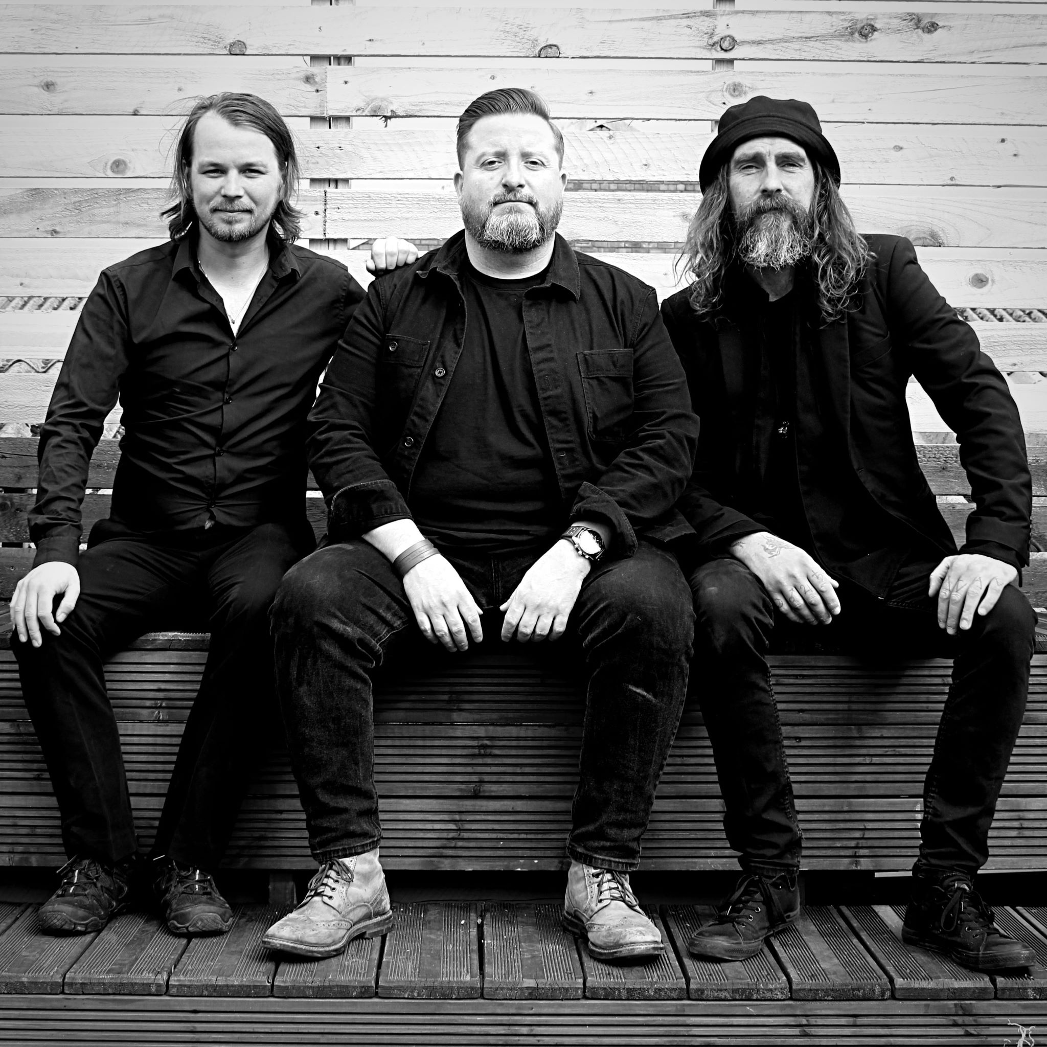 Trio on a Bench